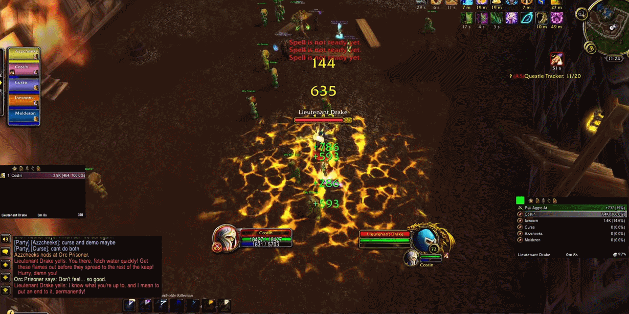 魔兽怀旧服:"救萨尔"坦克克星,防骑打出史诗难度,瞬间倒坦!