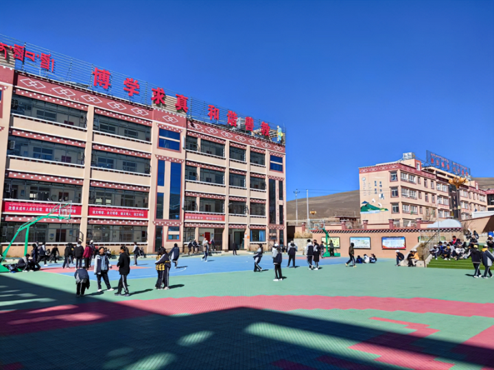 在世界屋脊的"天空之城" 有一幅杭州画下的"红黄白"大地画卷