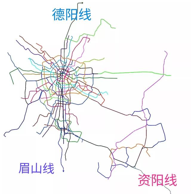 德阳和眉山应该庆幸,成都市域铁路被砍12条,s5,s11线还存在