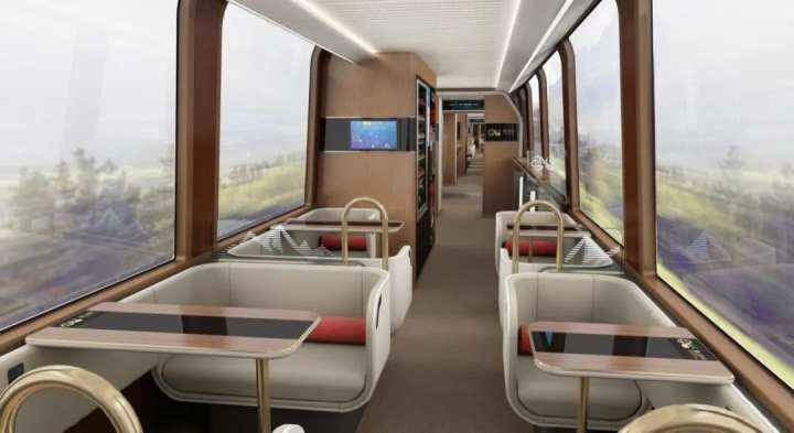 国内首列齿轨列车成功下线 整车内饰"宁波造"