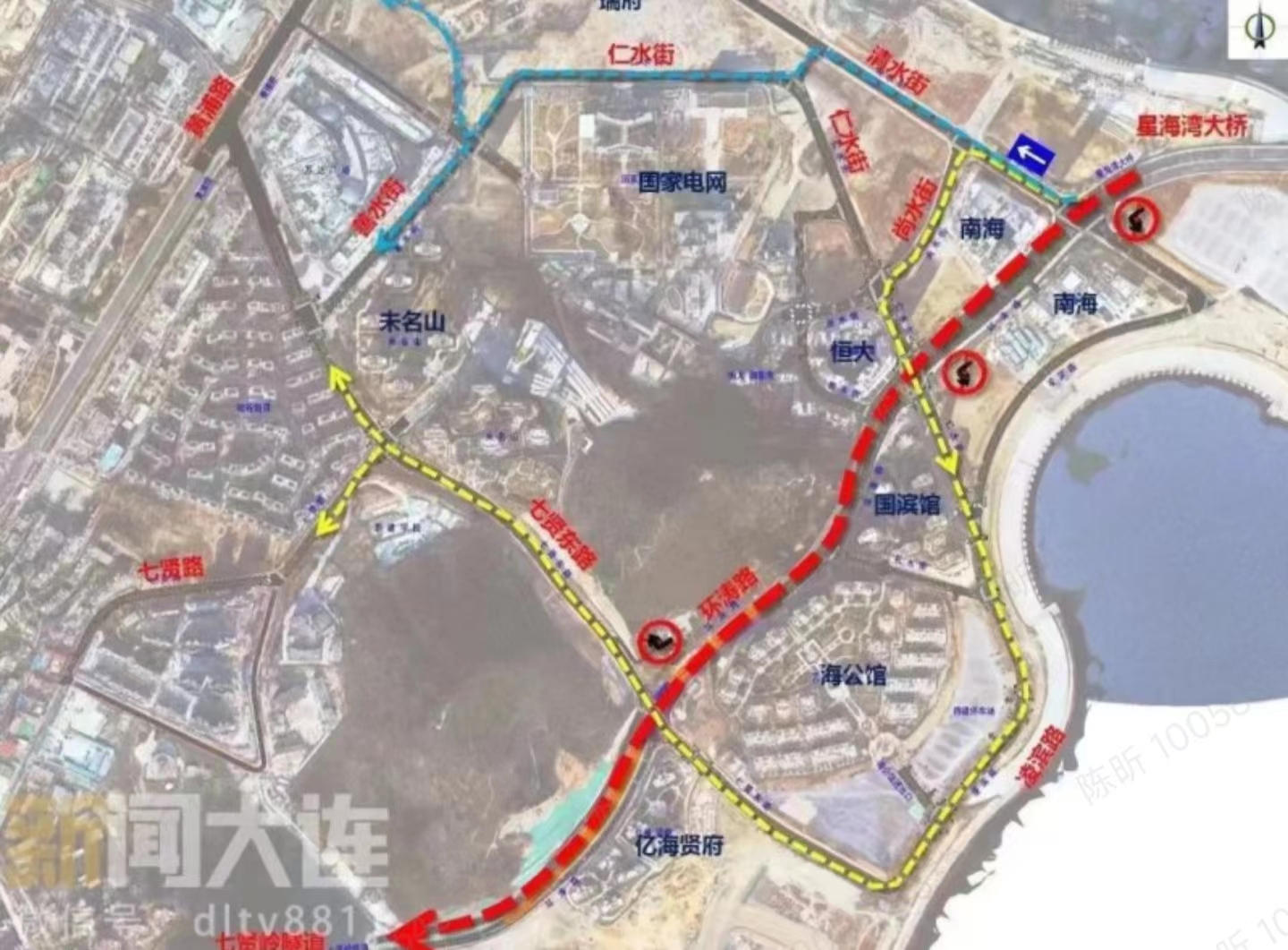 事发大连:环涛路立交工程即将通车!黄泥川人行天桥也通啦!