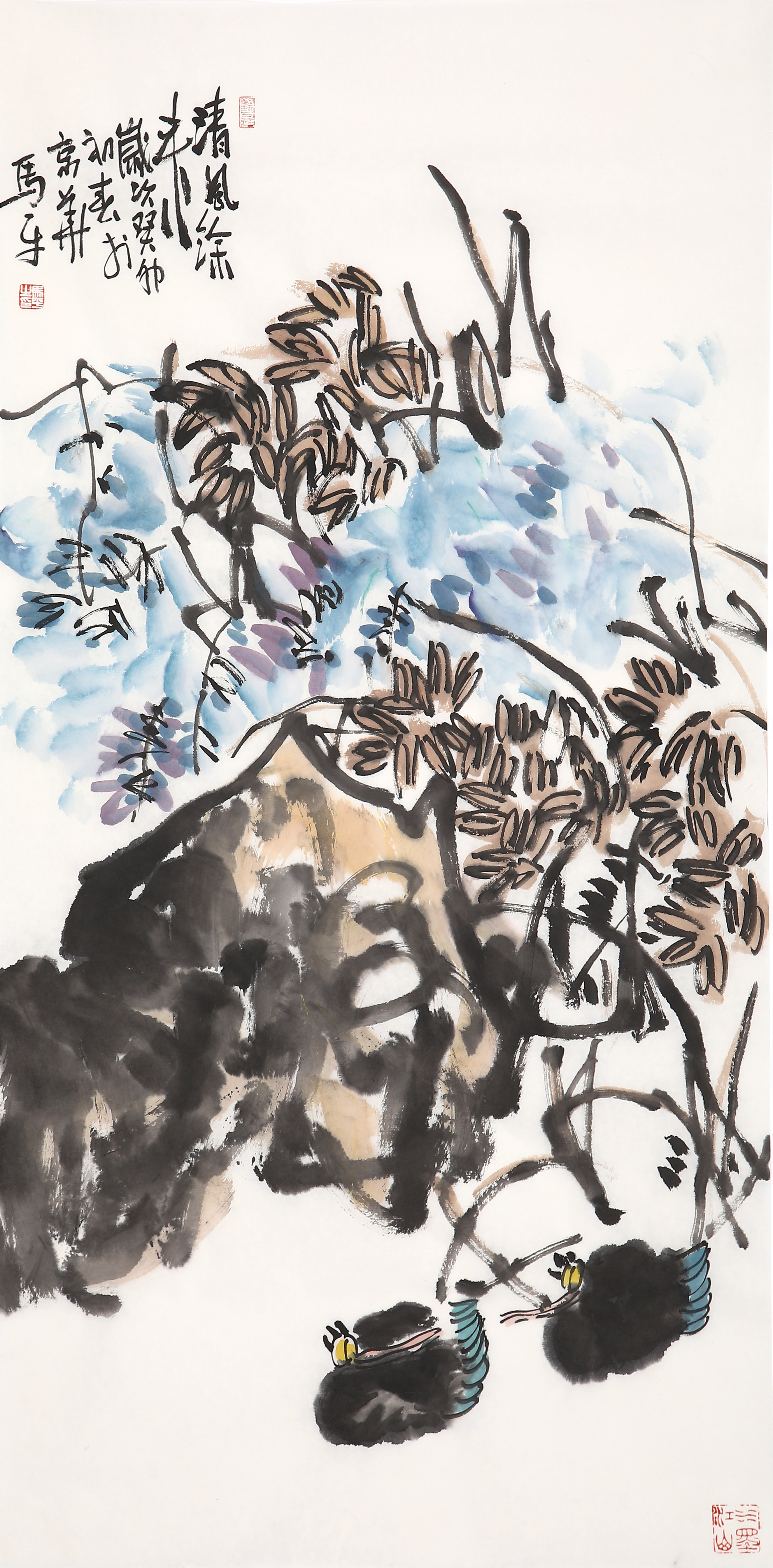 蕙质兰心——马平花鸟画高清