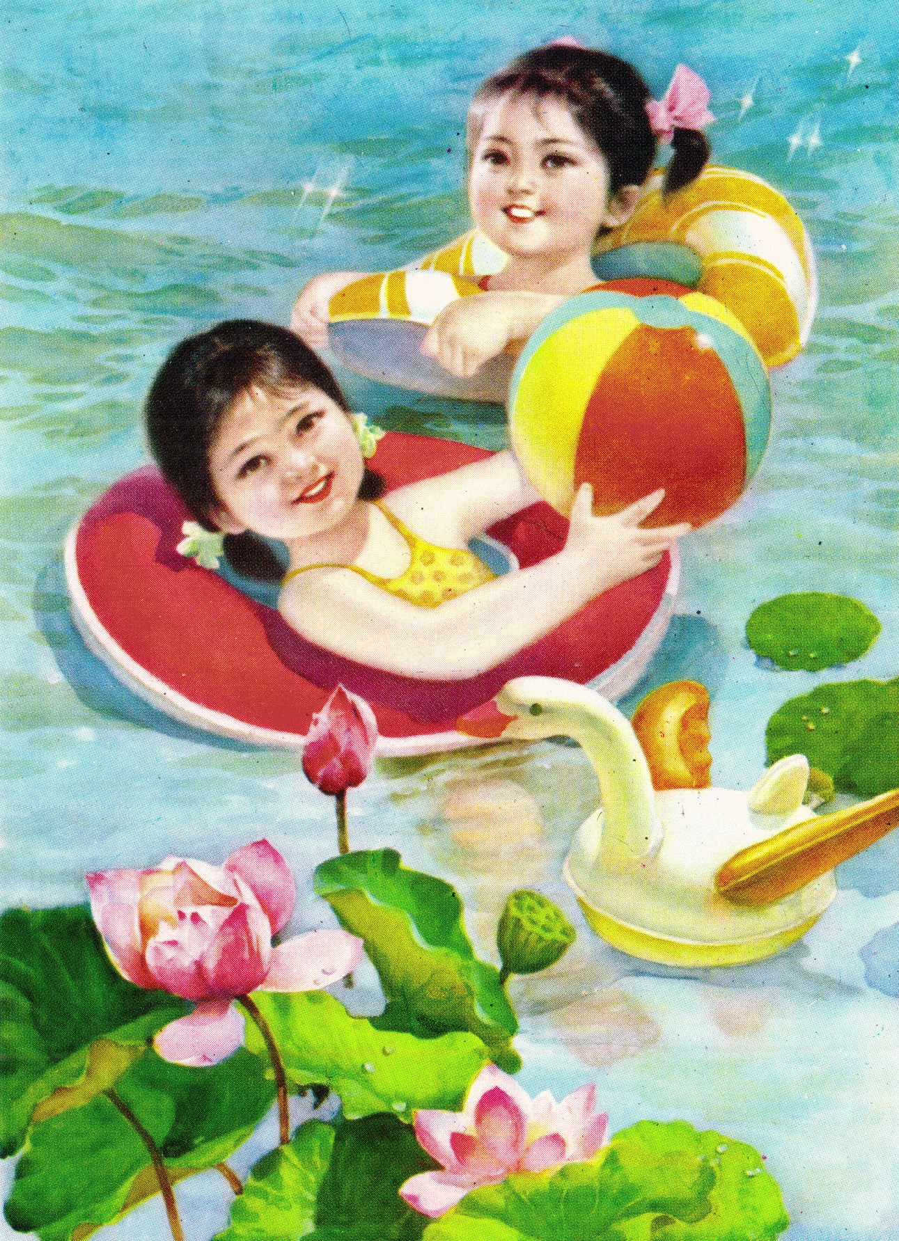 80年代的精美年画,那是一个美好的时代!