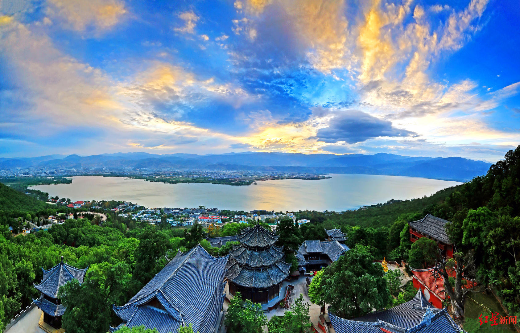 邛海泸山风景区图片