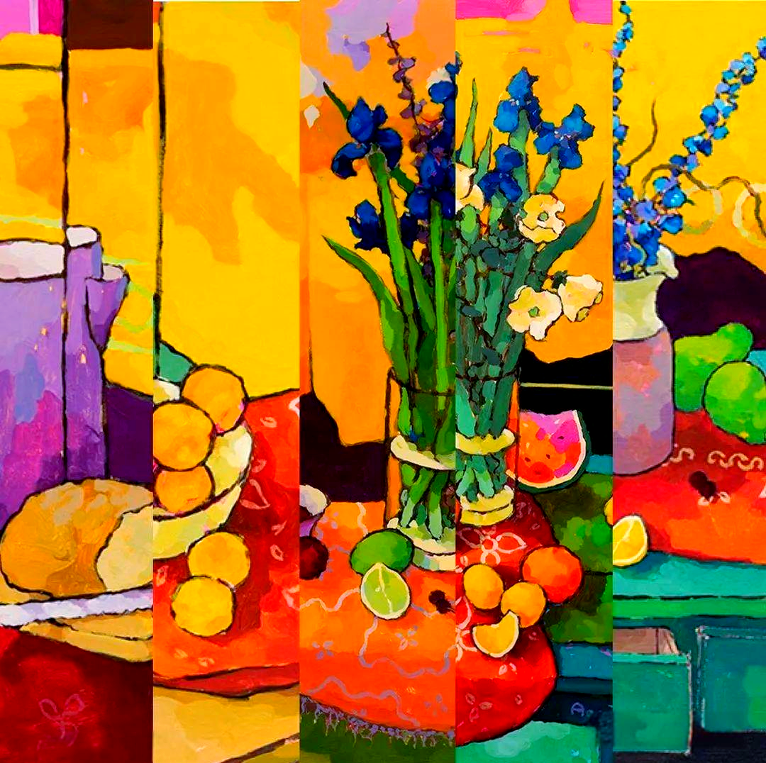 众多另类色彩静物,感受不透明媒介的独特魅力