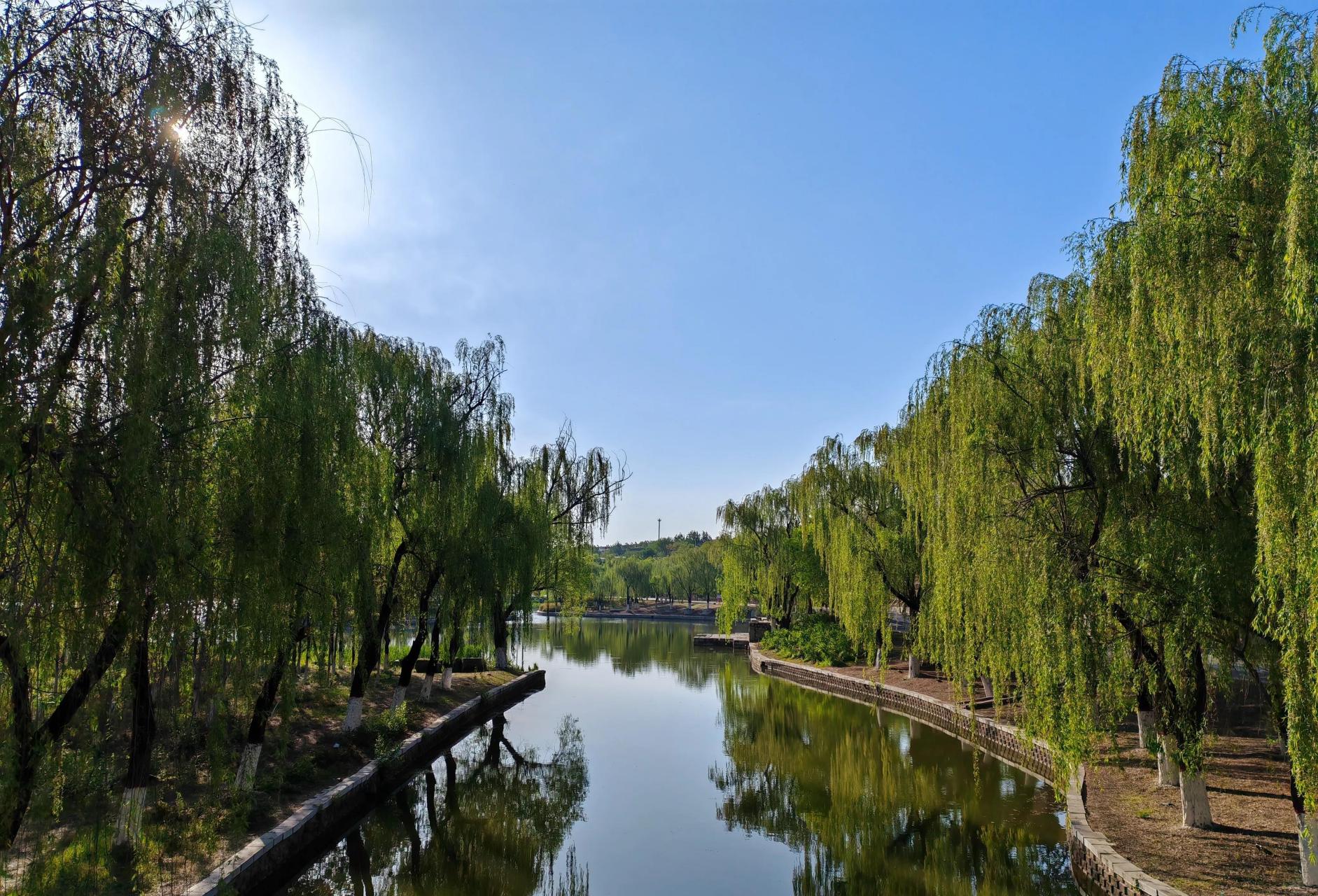 家乡美 分享一组我的家乡河北省唐山市丰润区还乡河公园雨后清新