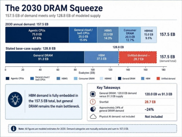内存一路涨：2030年缺口达28.7EB！长鑫扩产追平美光也填不满