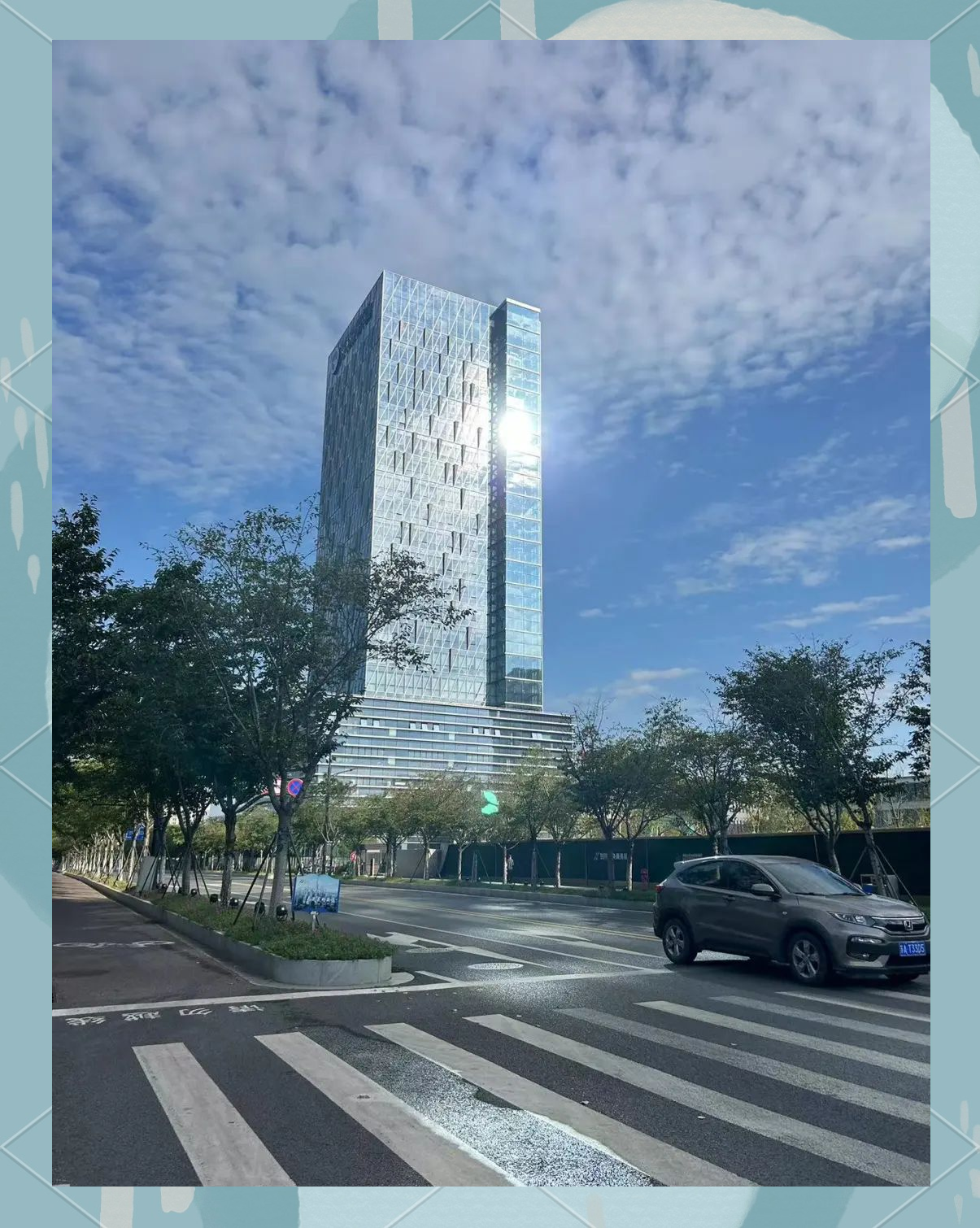 江北核心区新地标大楼装修接近尾声,即将启用