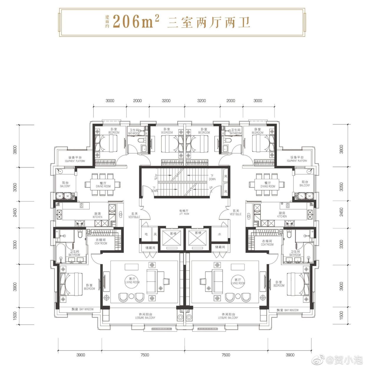 济南cbd万科大都会,最小面积170大三室,还有206大三室,209四室