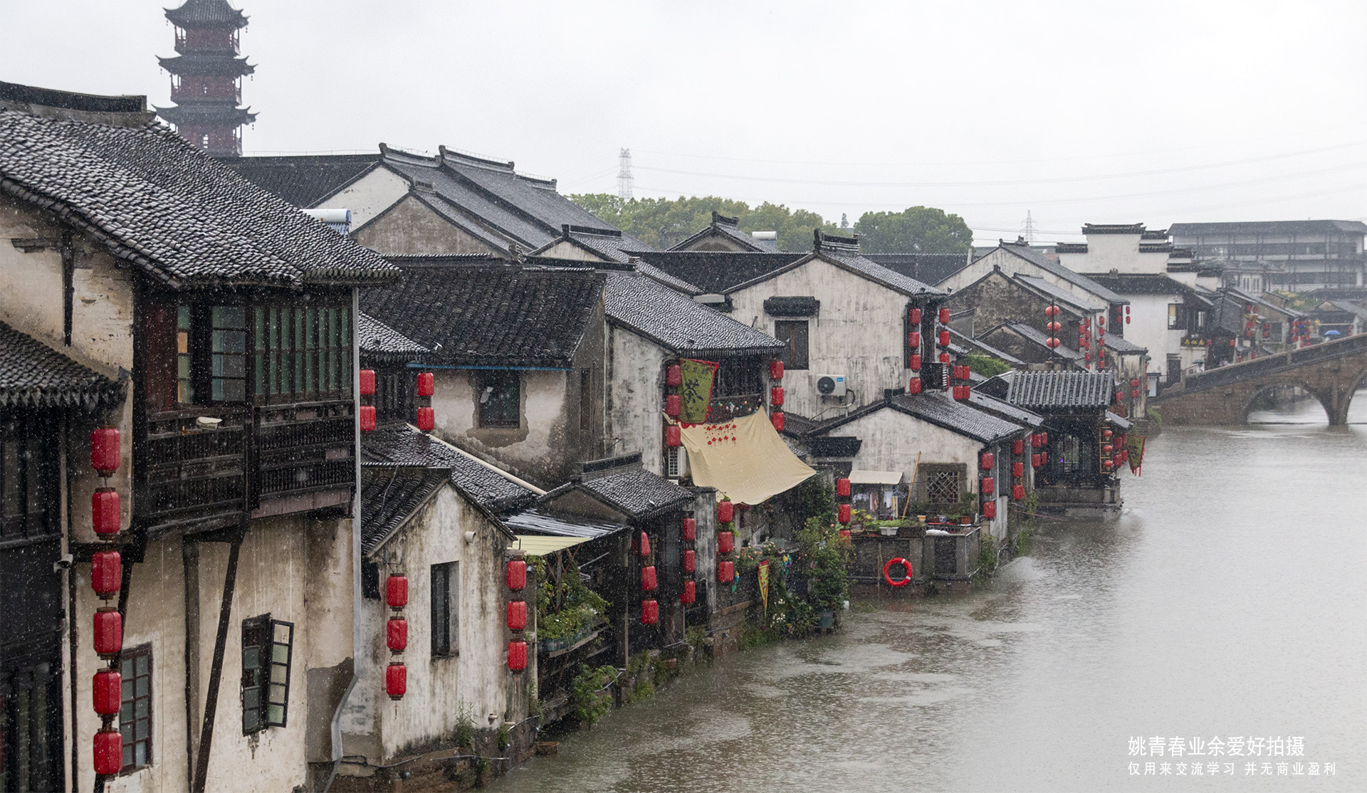 江南水乡千灯古镇烟雨江南 姚青春 江南水乡 千灯古镇 江南古镇
