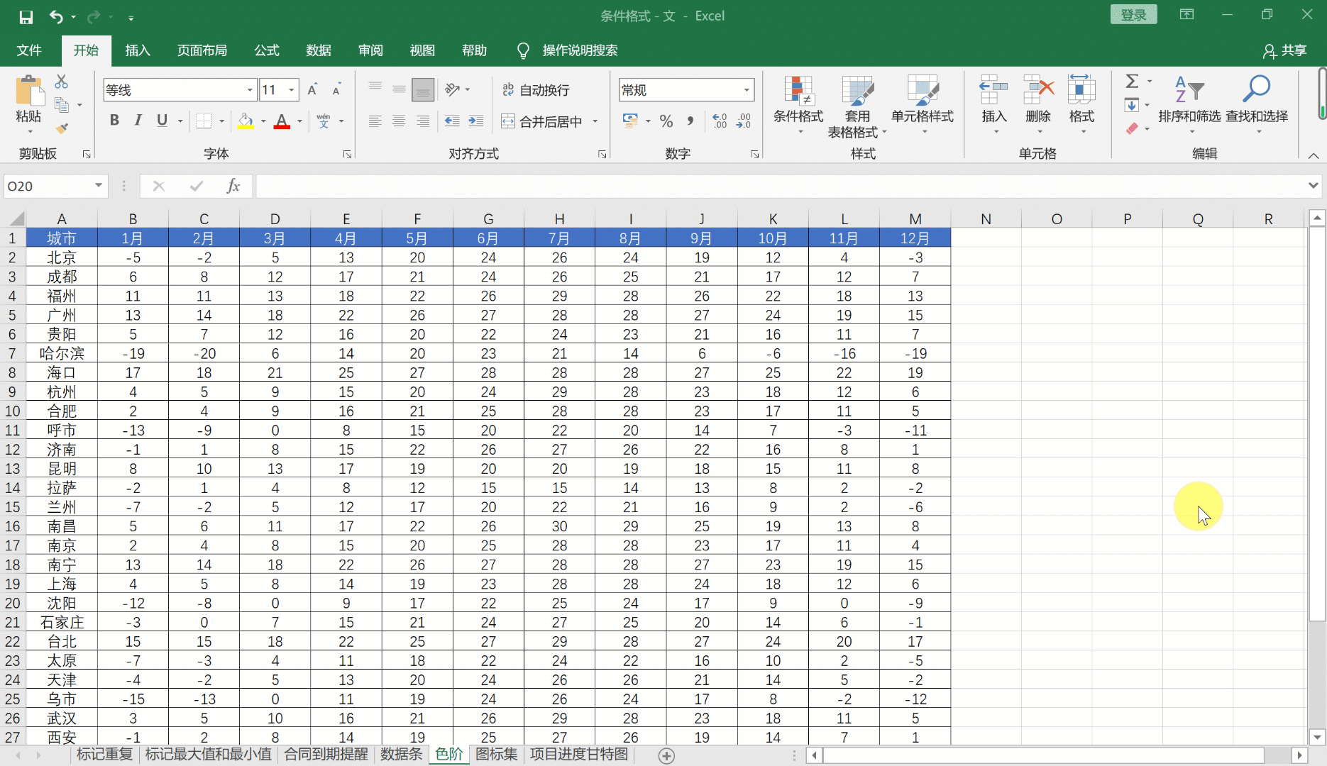 职场人必会的excel条件格式技巧