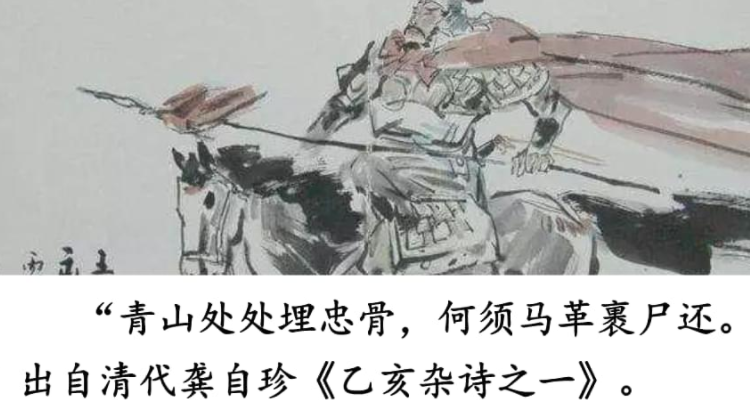 青山处处埋忠骨,何须马革裹尸还出处