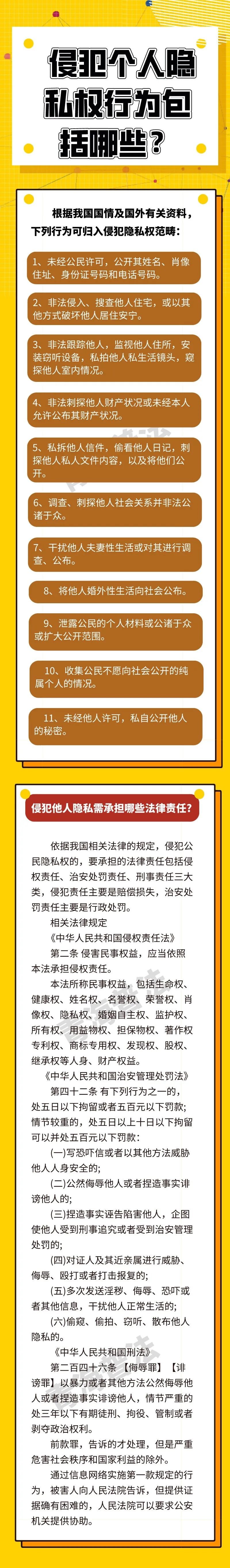 普法课堂|侵犯个人隐私权行为包括哪些?