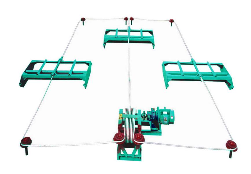 刮粪机一拖三示意图及安装要点