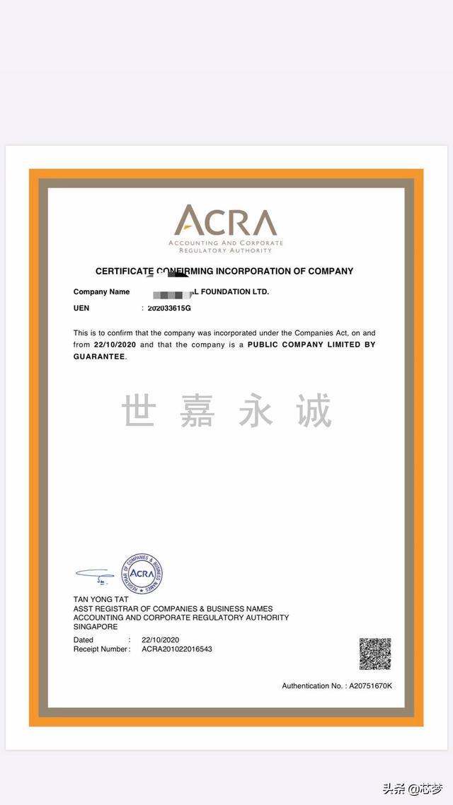 区块链项目方合规第一站新加坡基金会