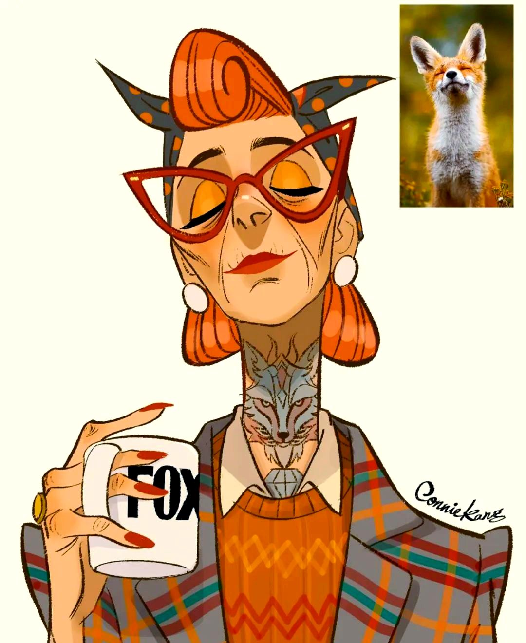 众多拟人插画:动物变身人类,创意无限!