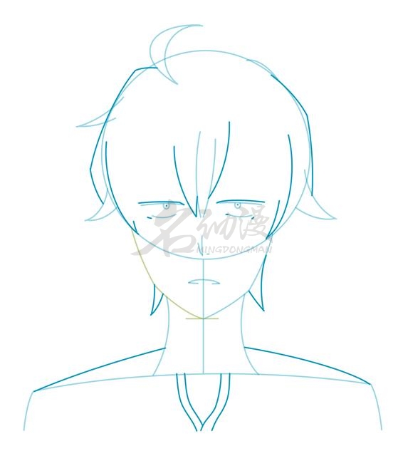 画比企谷八幡步骤图