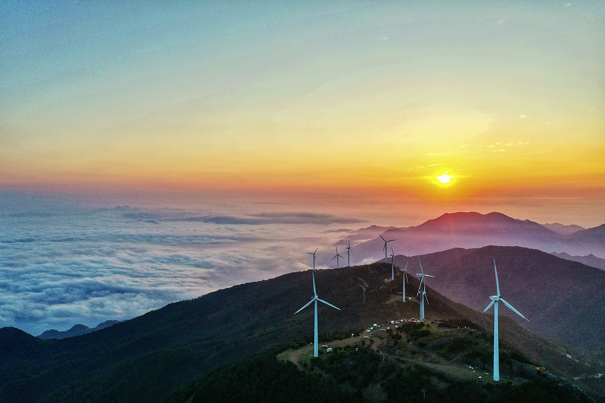 台州括苍山:云卷云舒 仰望星空 迎接第一缕曙光