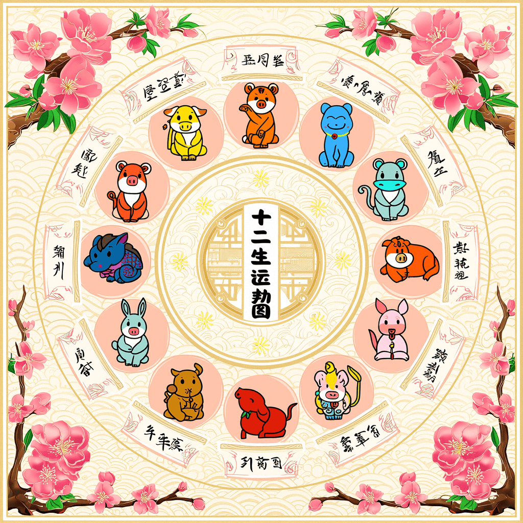生肖运势解读底图图片(2026年各生肖运势及运程)