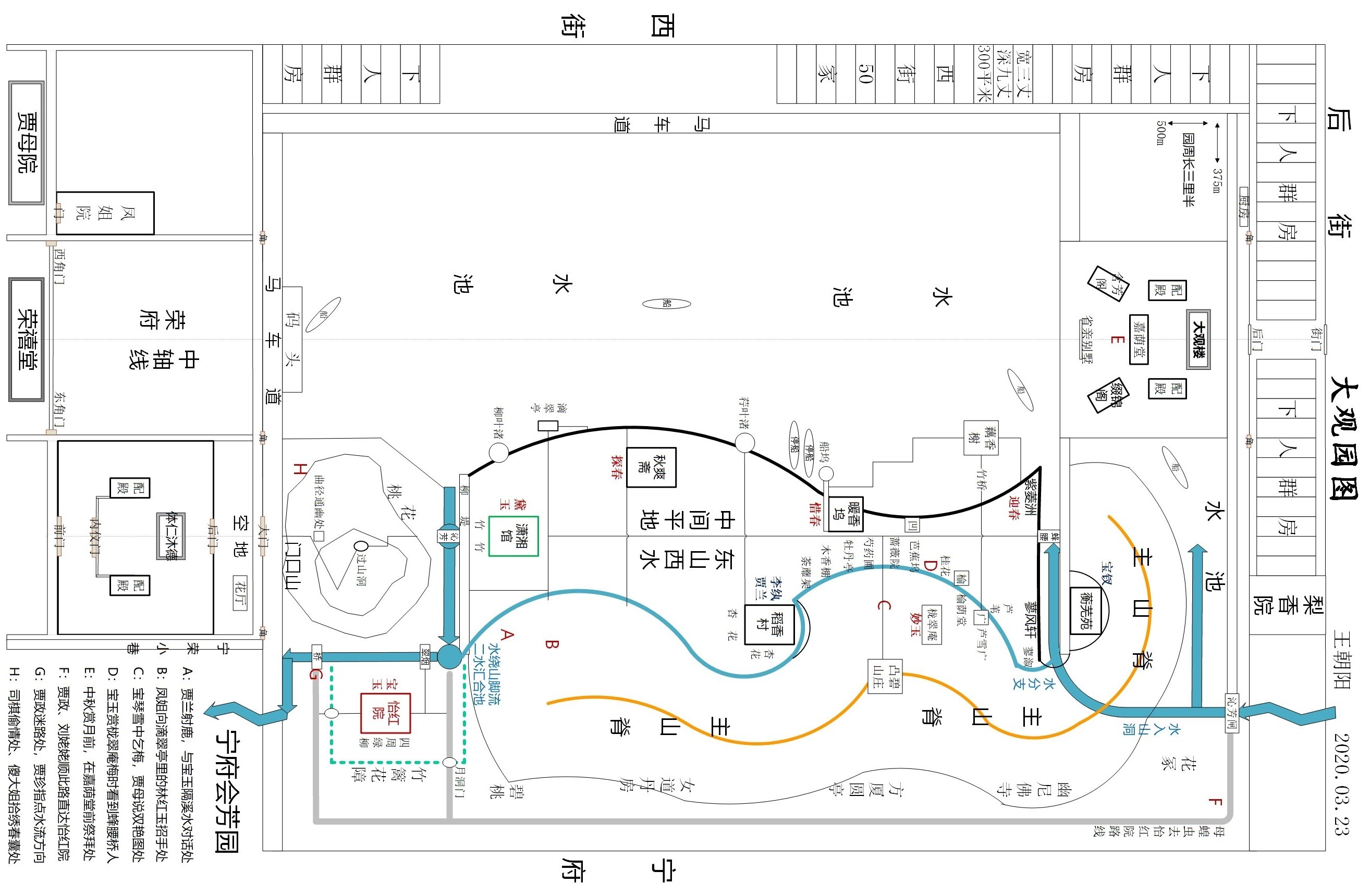 红楼梦路线图简笔图片