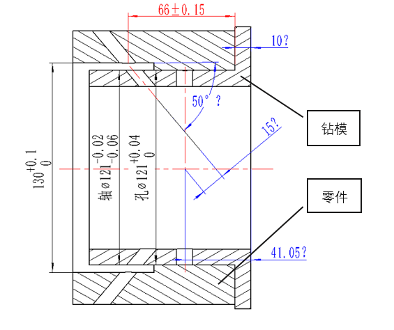 根据产品装配关系,建立尺寸链图如下所示