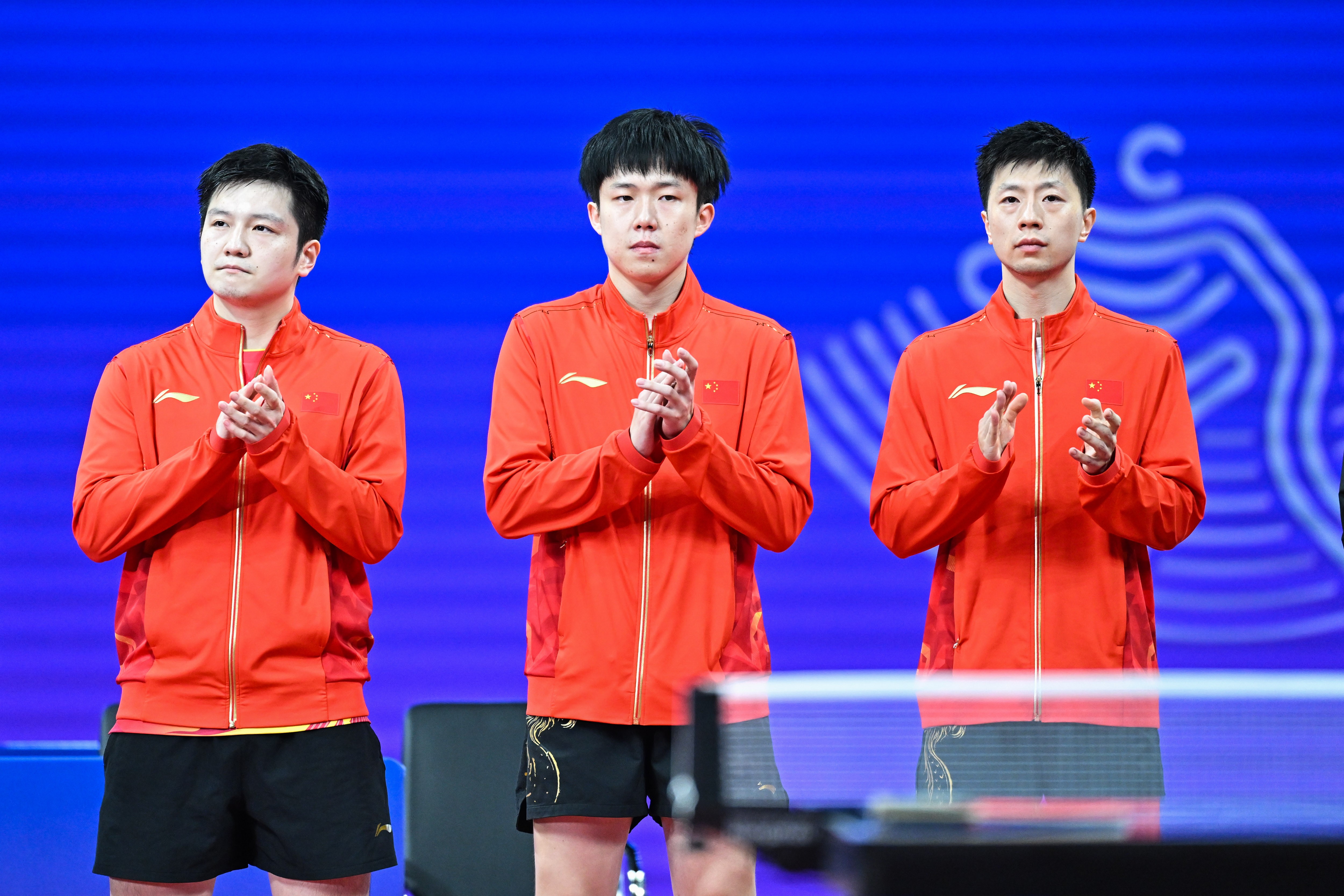 亚运会乒乓球男团半决赛:中国队3-0胜中国台北,决赛战韩国