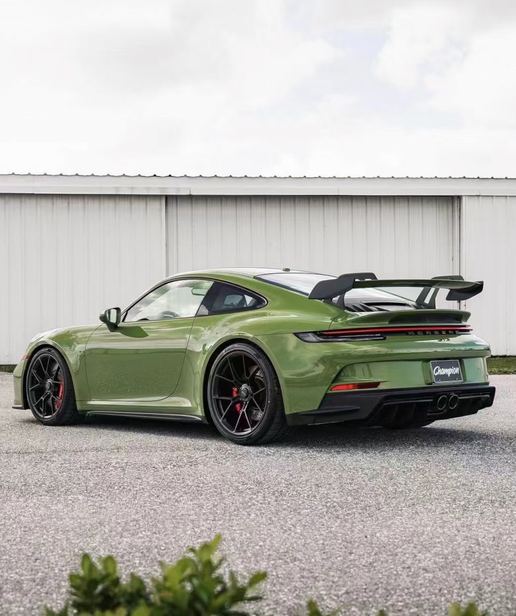 保时捷skto改色膜水晶赛车绿