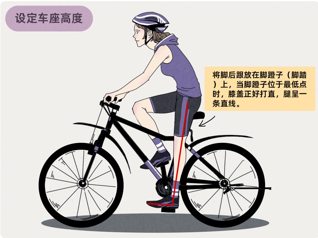 山地车座位调多高合适