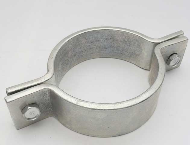 长管夹 三孔短管夹 管道保冷用双螺栓管夹 镀锌管道抱箍