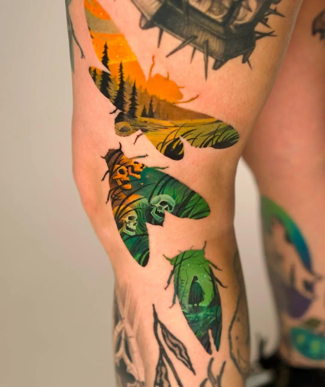 TATTOO｜众多精美的遮盖纹身素材