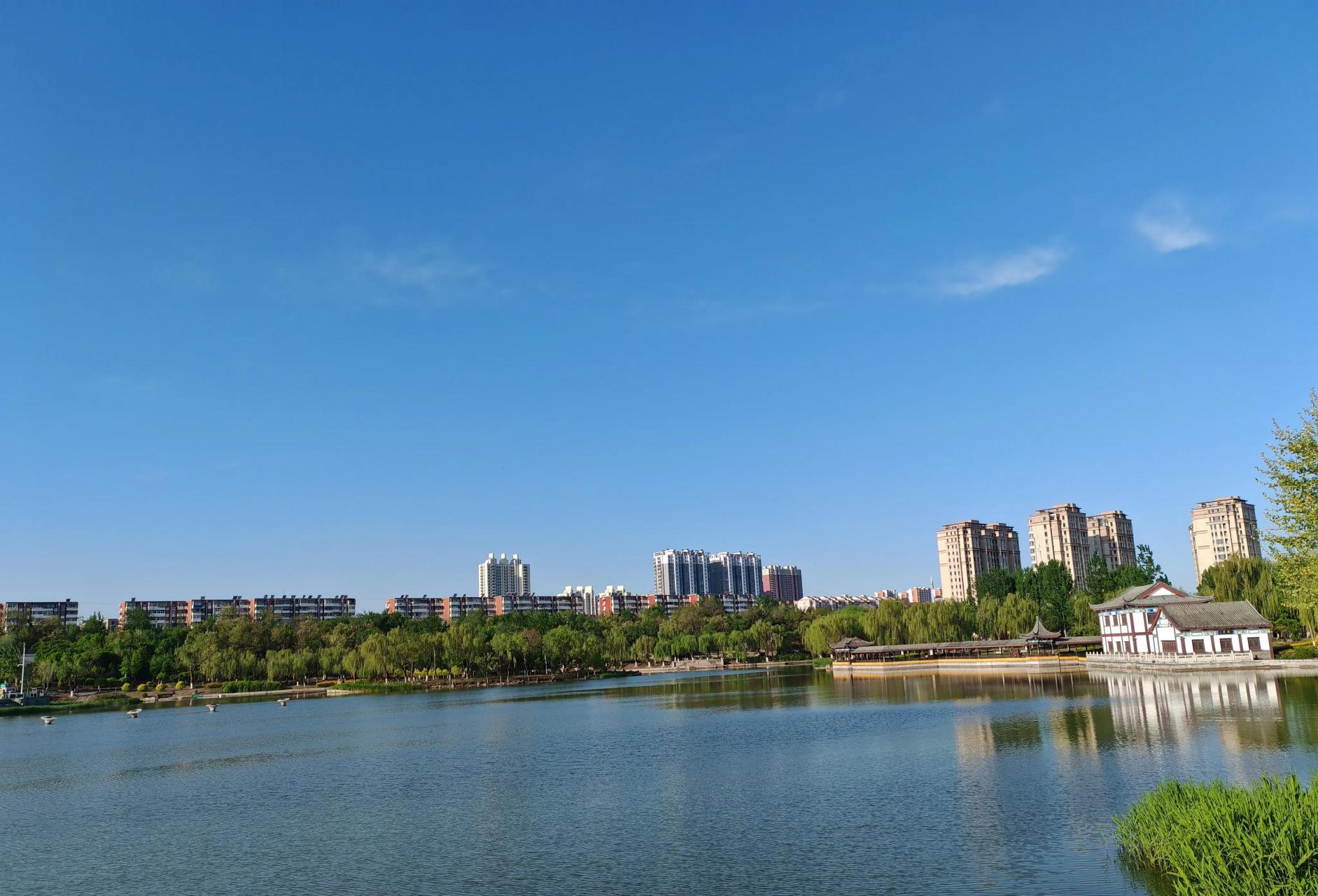 家乡美# 分享一组我的家乡河北省唐山市丰润区还乡河公园雨后清新