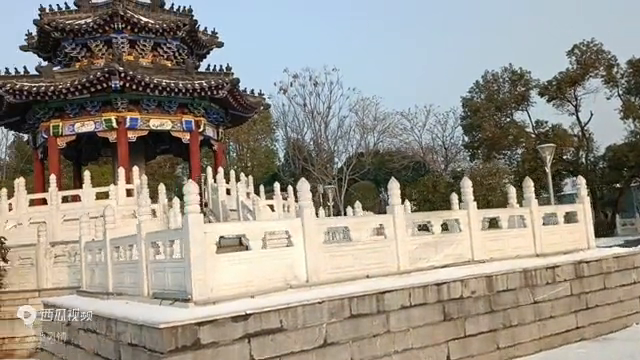 湖北武汉武昌区:楚望台军械库遗址高地上俯瞰全城雪景!