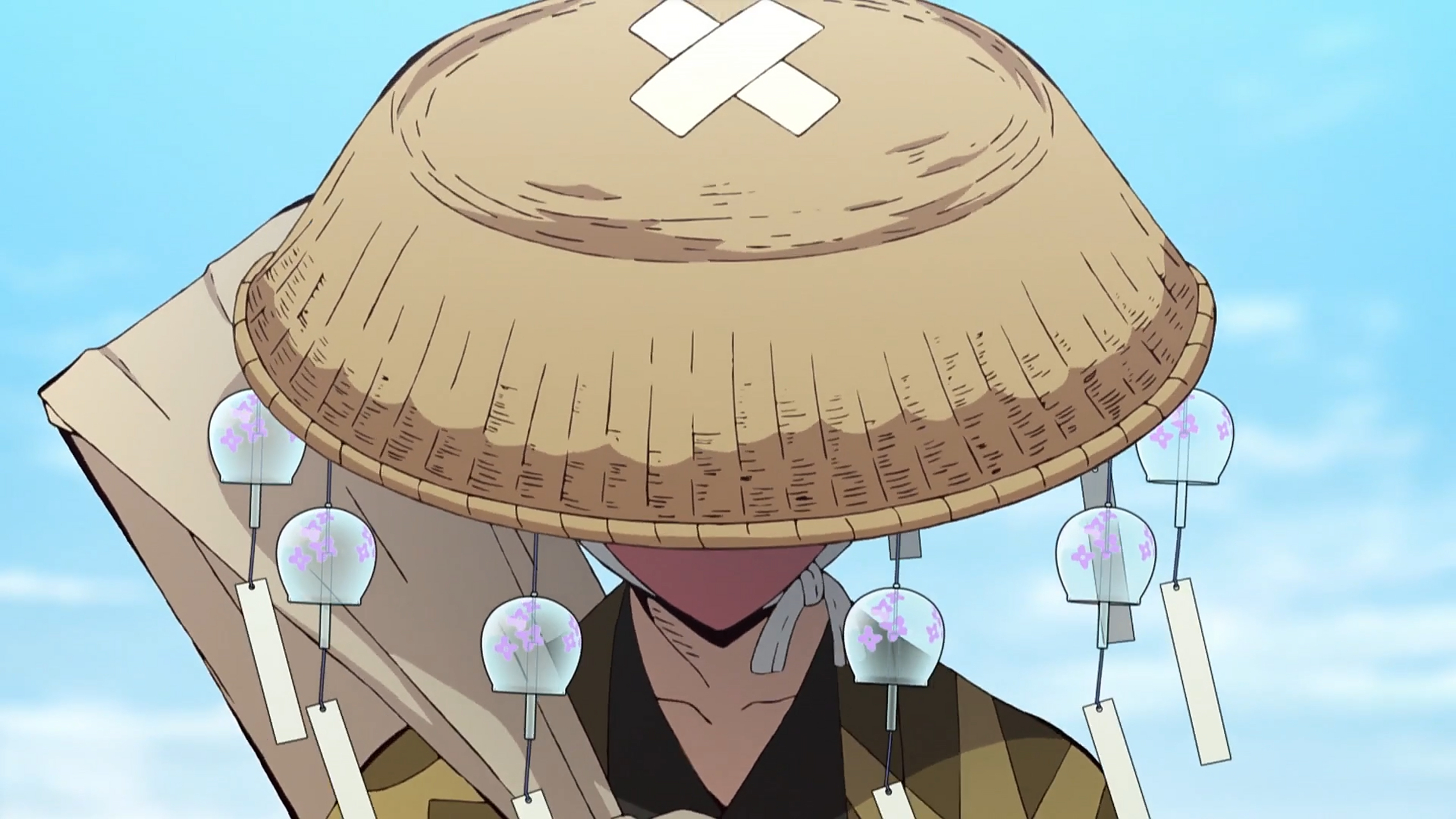 鬼魅之刃备忘录:钢铁冢萤是出场最早的刀匠,头顶倒扣的竹盆,从远处