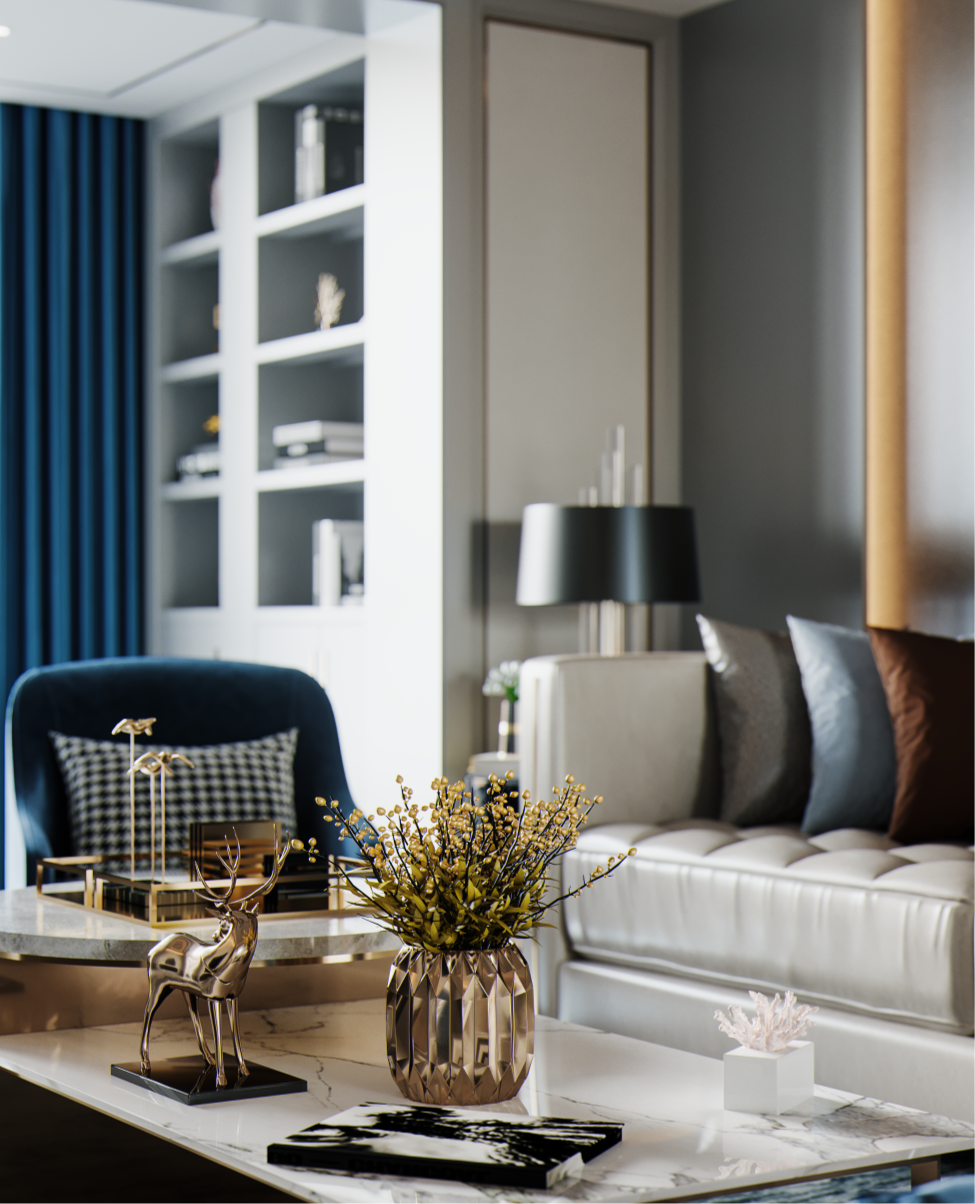 现代轻奢风格,营造时尚高级感空间