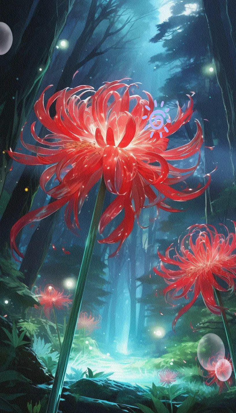 手机壁纸推荐 ‖ 彼岸花:花开无叶,叶落无根,却暖心治愈