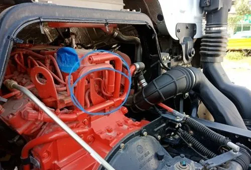 货车气泵漏气气会进水箱