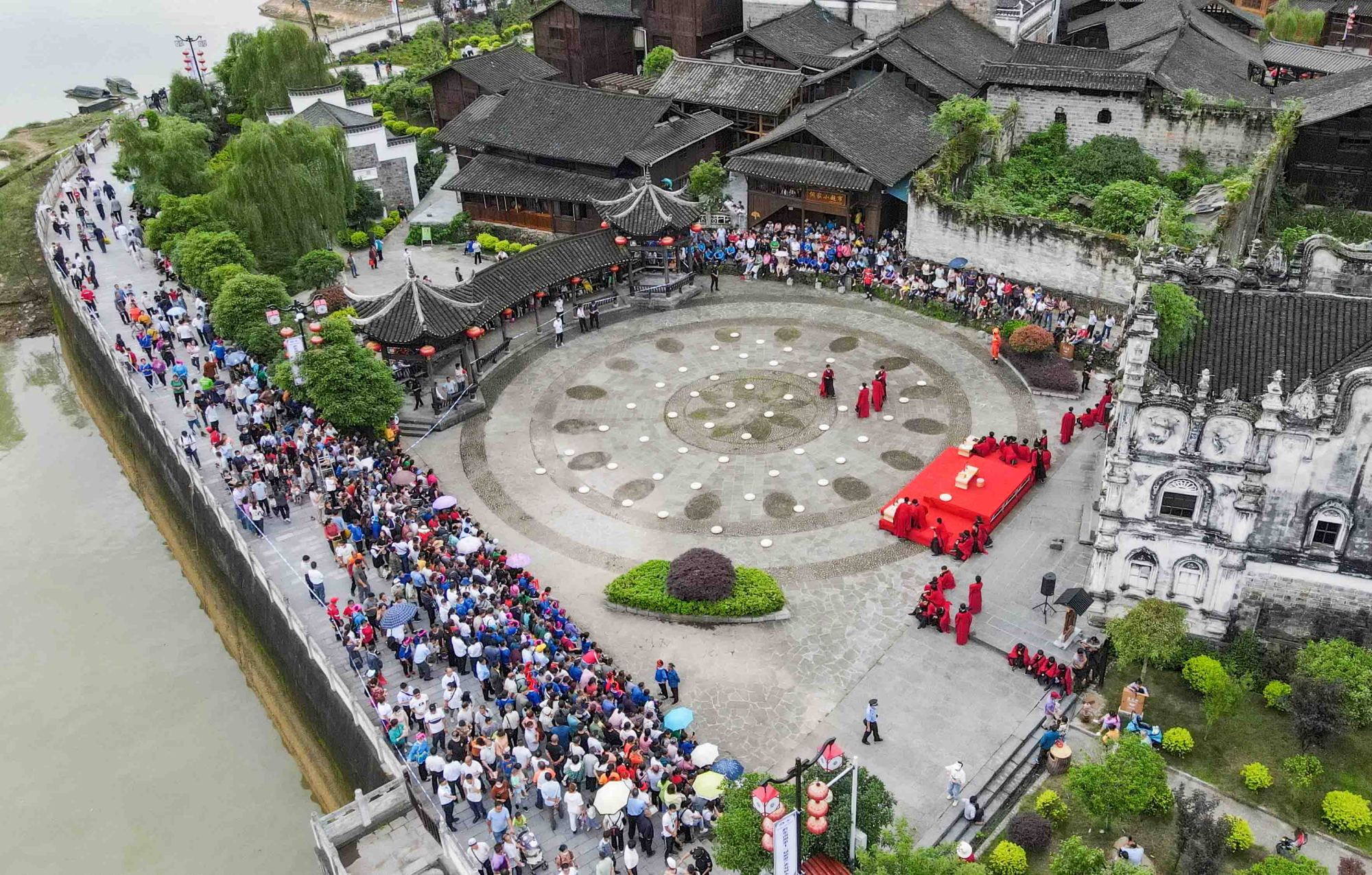 如约而至!天柱县三门塘景区喜迎八方宾客