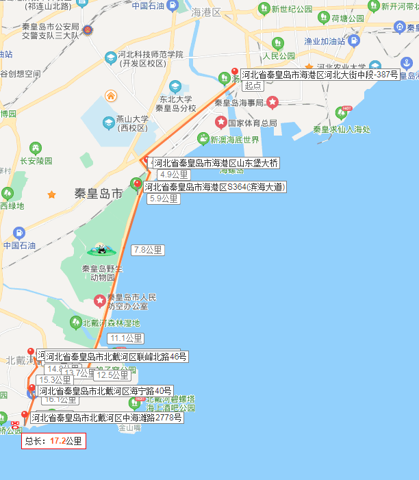秦皇岛七条夏日骑行路线,总有一条适合你