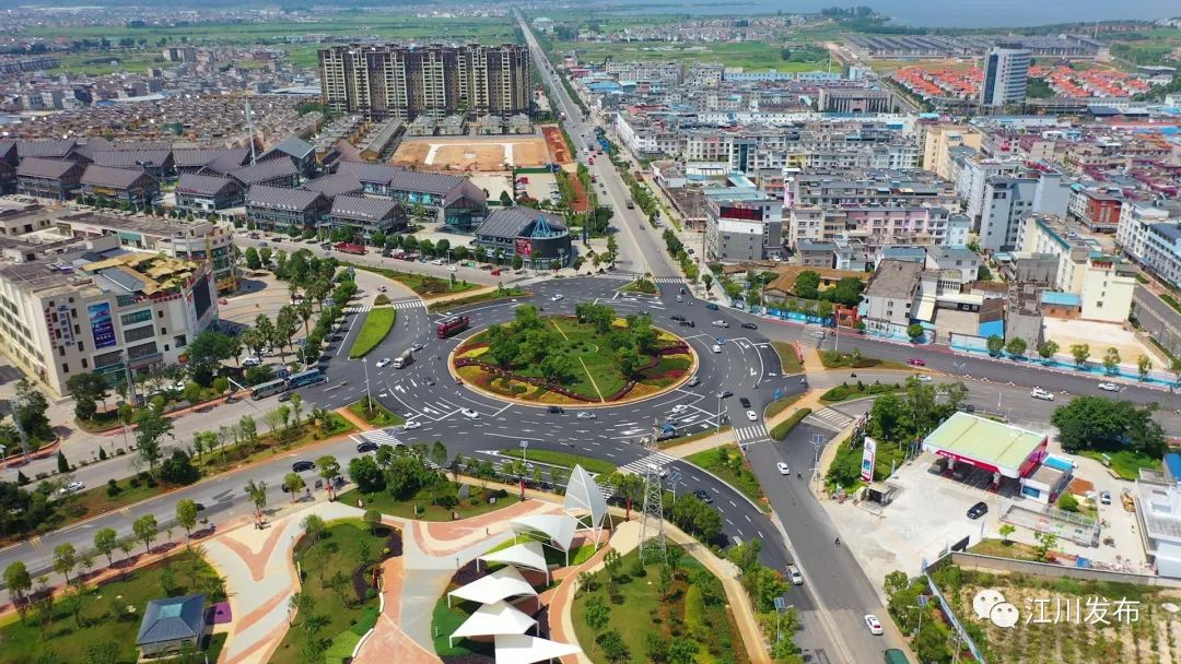 二十大时光江川城市建设日新月异