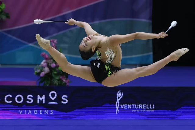 捷报丨中国选手赵雅婷首次夺得艺术体操世界挑战杯奖牌