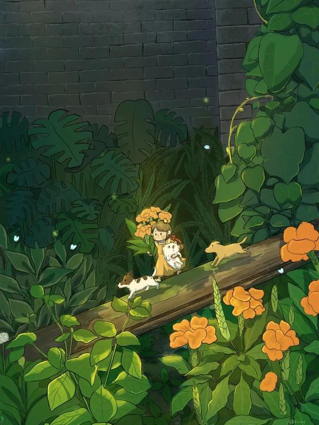 插画:这组治愈系清新小插画里,藏着你的春天