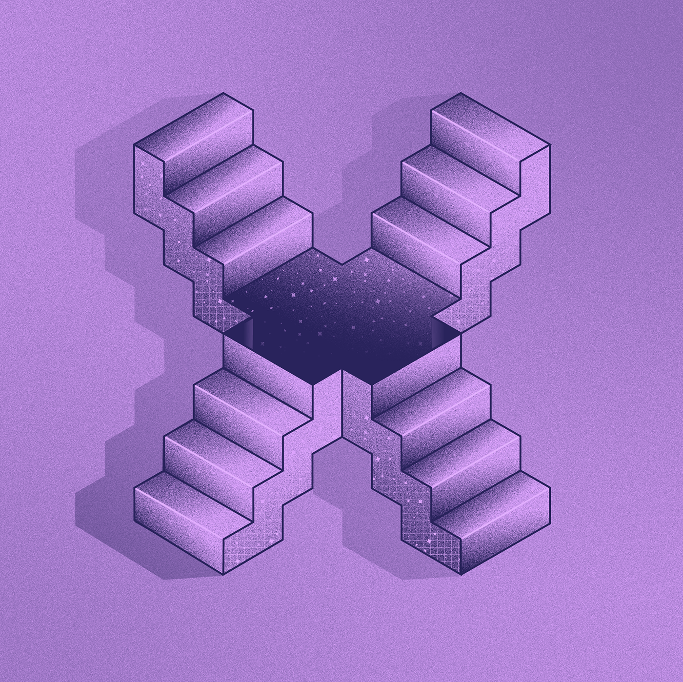 英文字母设计欣赏!2.5d