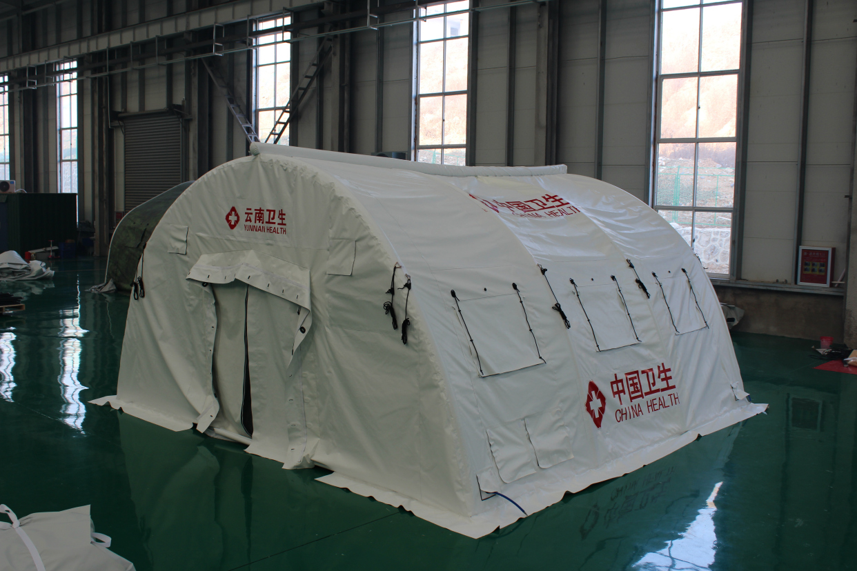 白色医用充气帐篷的正确打开方式