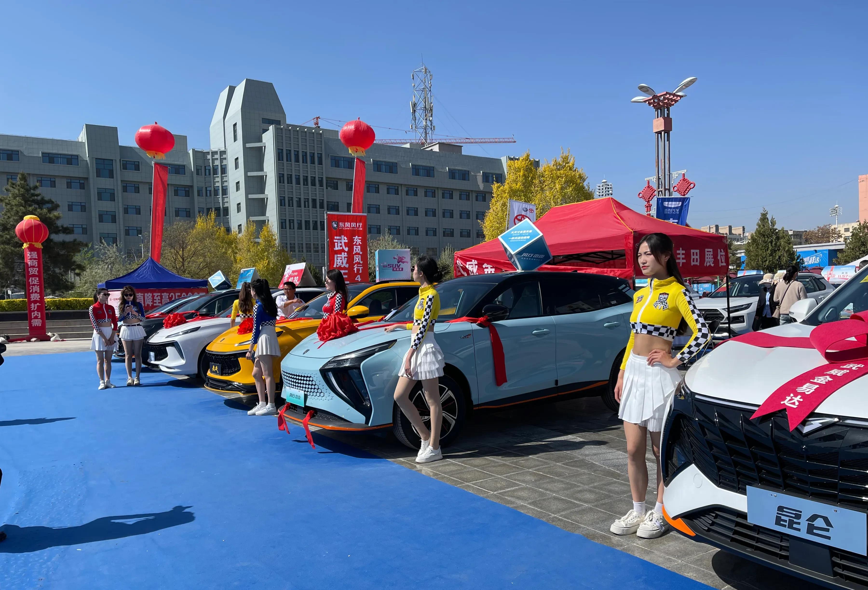 甘肃武威的美女车模!