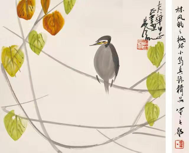 林风眠——枫林小鸟