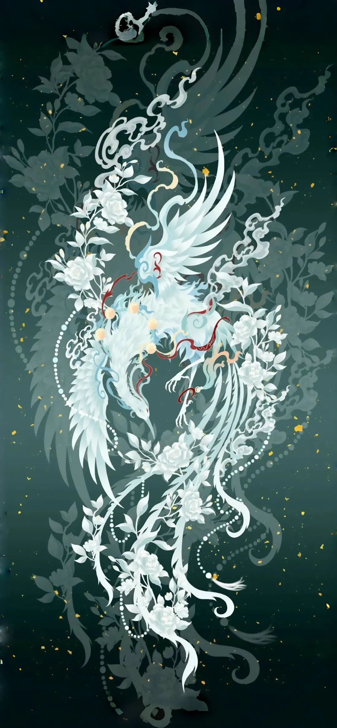 山海经神兽壁纸:烛龙,应龙,凤凰,青鸾的传说形象