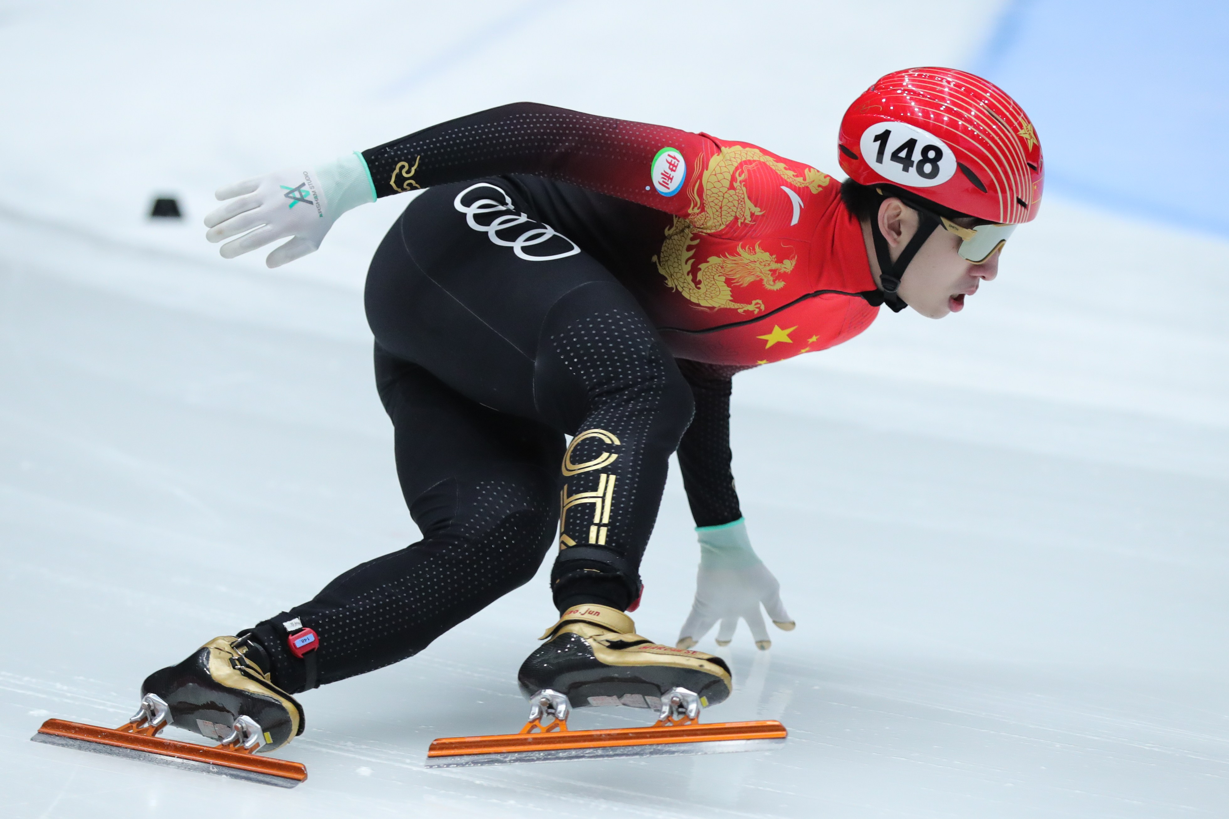 短道速滑——世界杯多德雷赫特站:林孝埈获男子1000米b组决赛第一名