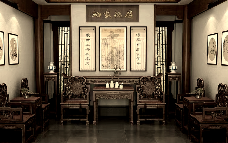 在古代,中堂专指大户人家客厅的特定空间,而如今,它则更多地被理解为