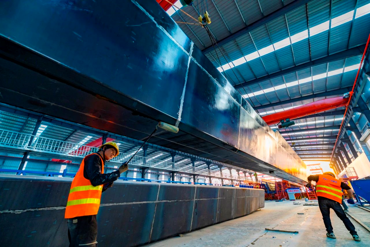 双柳长江大桥全线首座现代化智慧型预制梁场正式生产