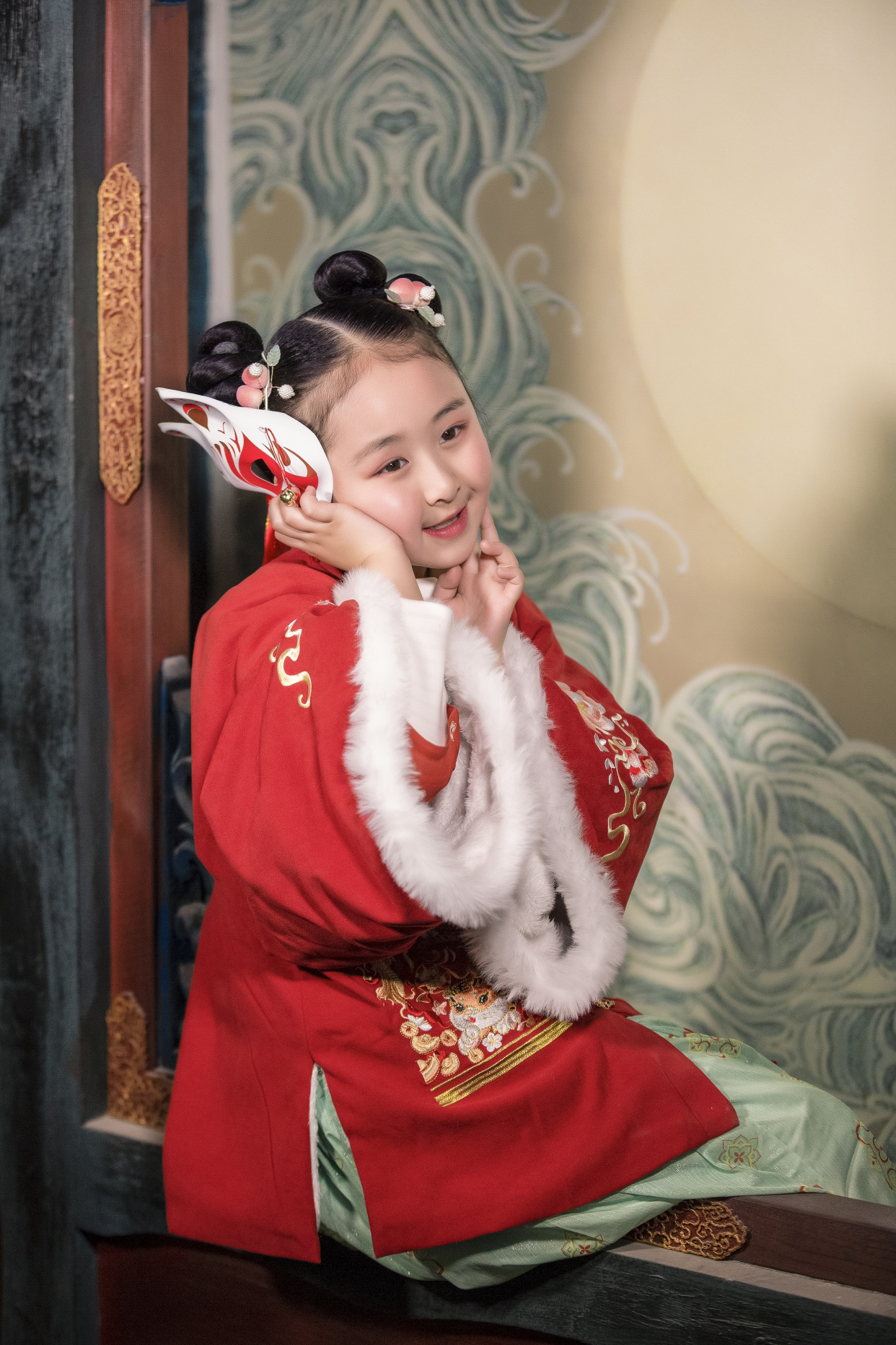 沐明儿童古装写真,中国风"青梅竹马"系列客片